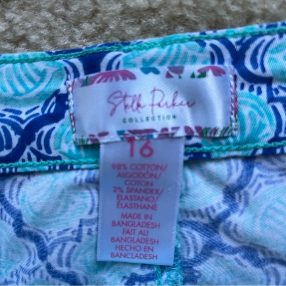 Stella Parker Women’s Preppy Coastal Shell Chino Shorts - 16 - EUC - Stretch - Picture 3 of 7